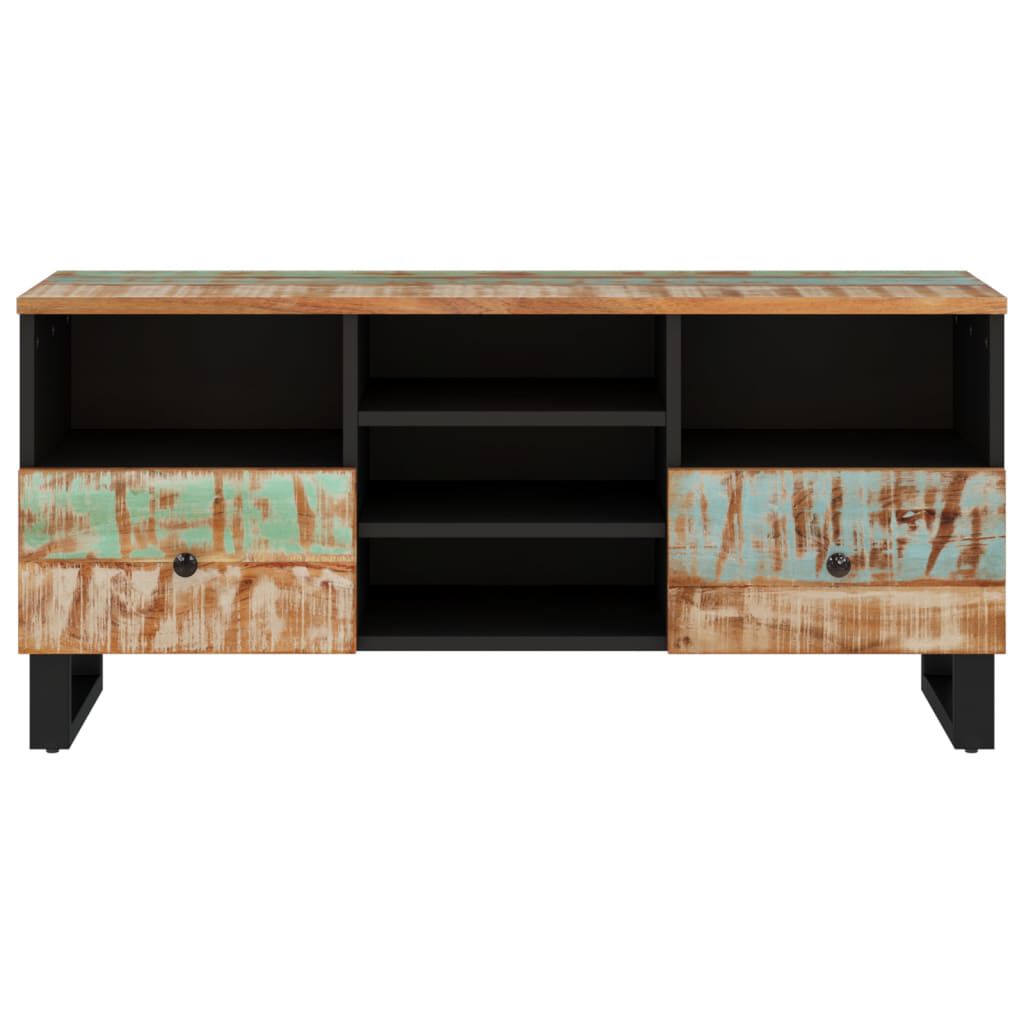 vidaXL Έπιπλο Τηλεόρασης 100x33x46εκ. Μασίφ Ανακυκλ. Ξύλο & Επεξ. Ξύλο