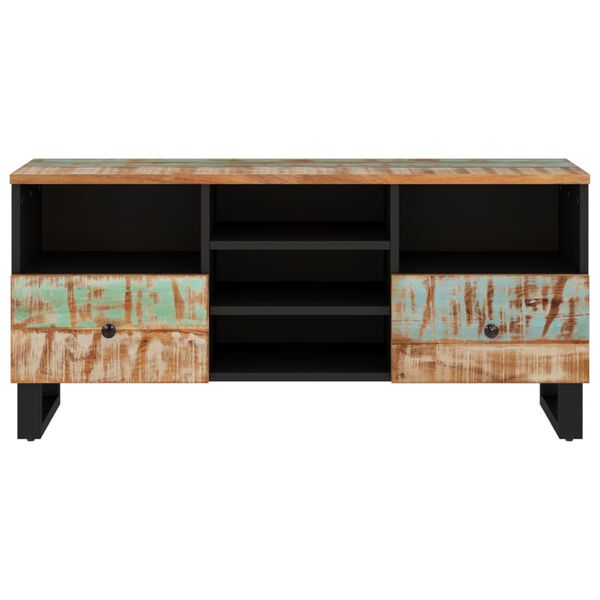 vidaXL Έπιπλο Τηλεόρασης 100x33x46εκ. Μασίφ Ανακυκλ. Ξύλο & Επεξ. Ξύλο