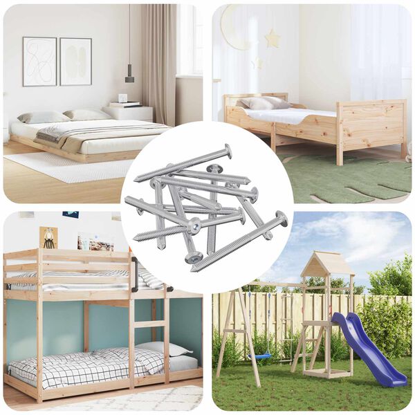 vidaXL &Beta;ί&delta;&epsilon;&sigmaf; &epsilon;&pi;ί&pi;&lambda;&omega;&nu; 12 pcs &Alpha;&sigma;&eta;&mu;ί M6 x 70 &chi;&iota;&lambda;. &Alpha;&tau;&sigma;ά&lambda;&iota;