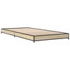 vidaXL Πλαίσιο Κρεβατιού Sonoma Δρυς 100x200 εκ. Επεξ. Ξύλο & Μέταλλο