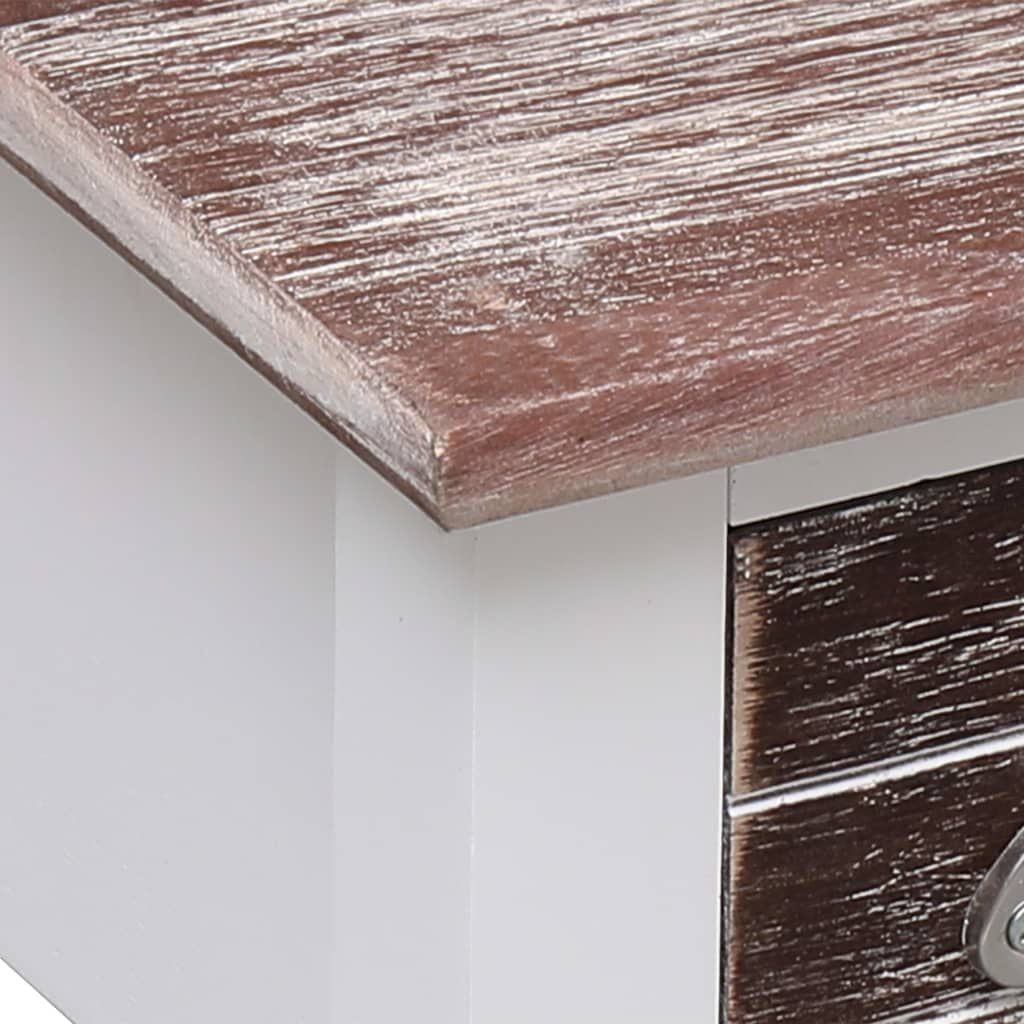 vidaXL Τραπέζι Βοηθητικό Καφέ 40 x 40 x 40 εκ. από Ξύλο Παυλώνιας