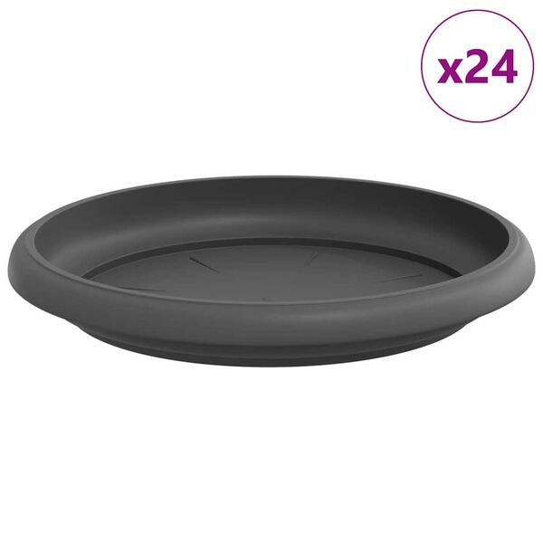 vidaXL &Sigma;&tau;&rho;&omicron;&gamma;&gamma;&upsilon;&lambda;ό&sigmaf; &Delta;ί&sigma;&kappa;&omicron;&sigmaf; &Lambda;&omicron;&upsilon;&lambda;&omicron;&upsilon;&delta;&iota;ώ&nu; 24 pcs &Mu;&alpha;ύ&rho;&omicron; &Oslash; 14 x 2 &epsilon;&kappa; &Pi;&lambda;&alpha;&sigma;&tau;&iota;&kappa;ό