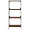 vidaXL Βιβλιοθήκη 4 Επιπέδων Καφέ Δρυς 59 x 35 x 132 εκ. Επεξεργ. Ξύλο