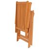 vidaXL Καρέκλες Κήπου 4 Τεμαχίων από Μασίφ Ξύλο Teak με Μπλε Μαξιλάρια