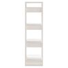 vidaXL Βιβλιοθήκη/Διαχωριστικό Χώρου Λευκό 41x35x125 εκ. Μασίφ Πεύκο