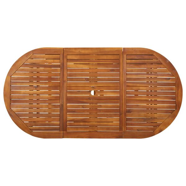 vidaXL Τραπεζαρία Κήπου 180 x 90 x 75 εκ. από Μασίφ Ξύλο Ακακίας
