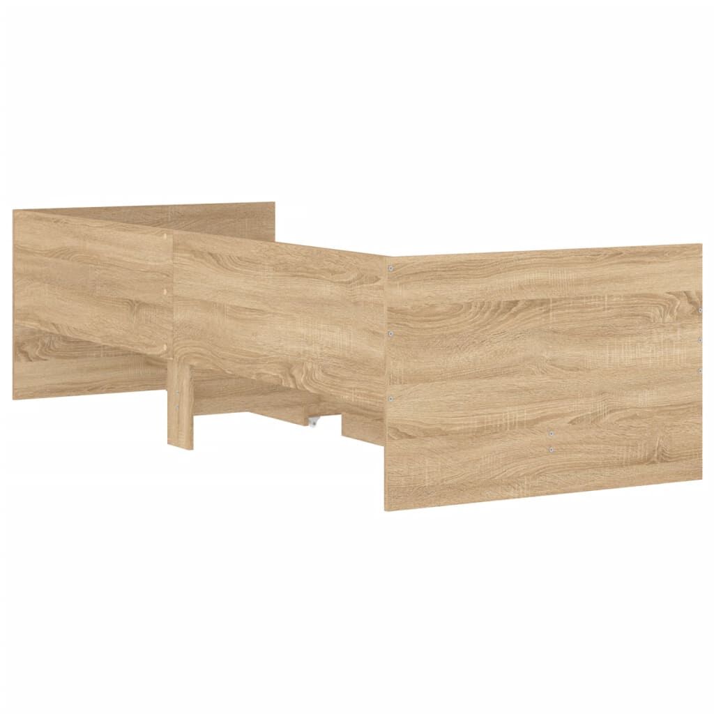 vidaXL Πλαίσιο Κρεβατιού με Συρτάρια Sonoma δρυς 100x200 εκ.