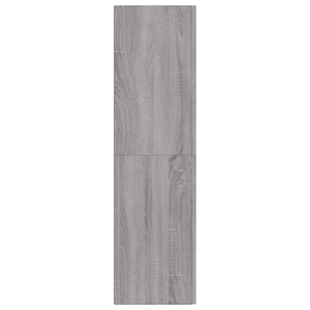 vidaXL Έπιπλα Τηλεόρασης Επιτοίχια 2 τεμ. Γκρι Sonoma 30,5x30x110 εκ.