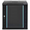 vidaXL Ντουλάπα δικτύου με αποθήκευση Μαύρο 53 x 45 x 60 εκ Ατσάλι