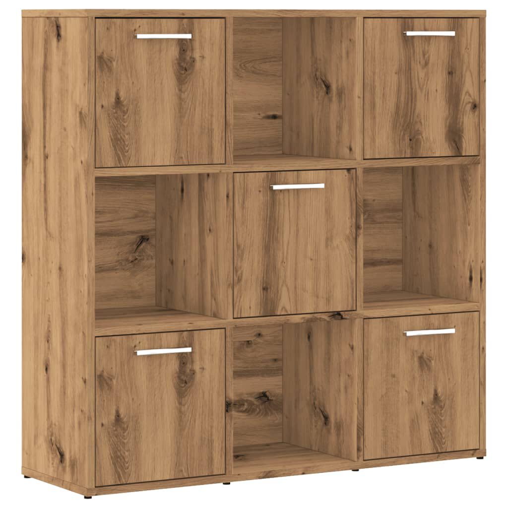 vidaXL Βιβλιοθήκη Τεχνίτης Δρυς 90x28x90 εκ. Επεξεργασμένο Ξύλο