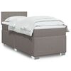 vidaXL &Kappa;&rho;&epsilon;&beta;ά&tau;&iota; Boxspring &mu;&epsilon; &Sigma;&tau;&rho;ώ&mu;&alpha; Taupe 100 x 200 &epsilon;&kappa;. &Upsilon;&phi;&alpha;&sigma;&mu;ά&tau;&iota;&nu;&omicron;