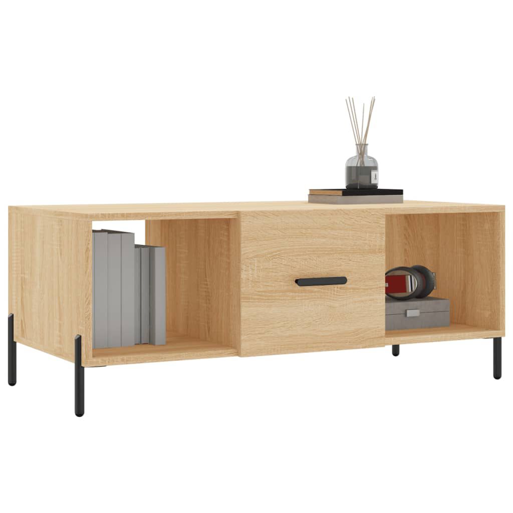 vidaXL Τραπεζάκι Σαλονιού Sonoma Δρυς 102x50x40 εκ. από Επεξεργ. Ξύλο