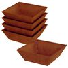vidaXL &Gamma;&lambda;ά&sigma;&tau;&rho;&alpha; &Kappa;ή&pi;&omicron;&upsilon; 5 pcs &Sigma;&kappa; rusty 50 x 50 x 15 cm