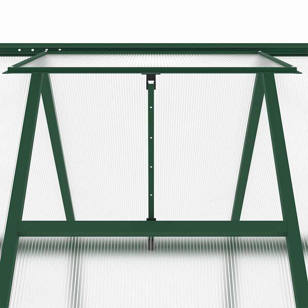 vidaXL Θερμοκήπιο με Πλαίσιο Βάσης Πράσινο 169x169x195 εκ. Αλουμίνιο