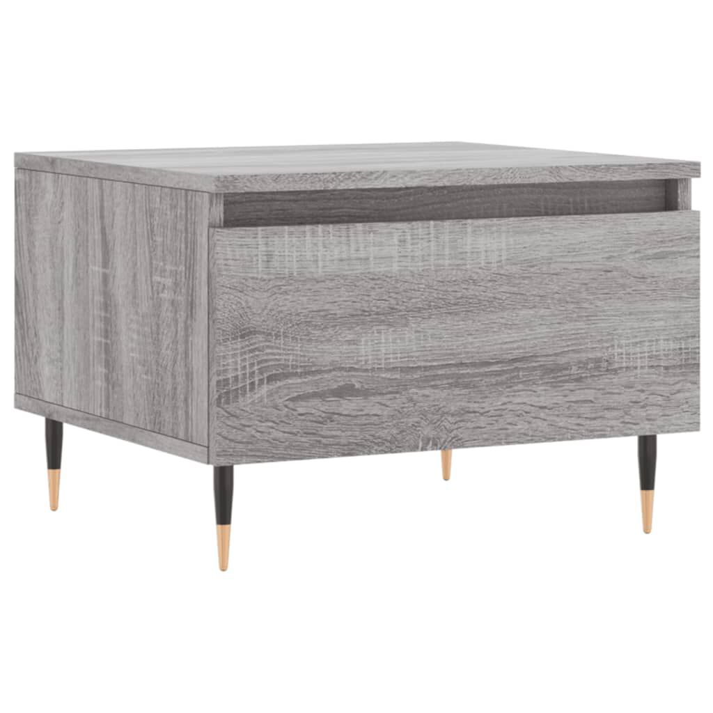 vidaXL Τραπέζι Σαλονιού Γκρι Sonoma 50x46x35 εκ. Επεξεργασμένο Ξύλο