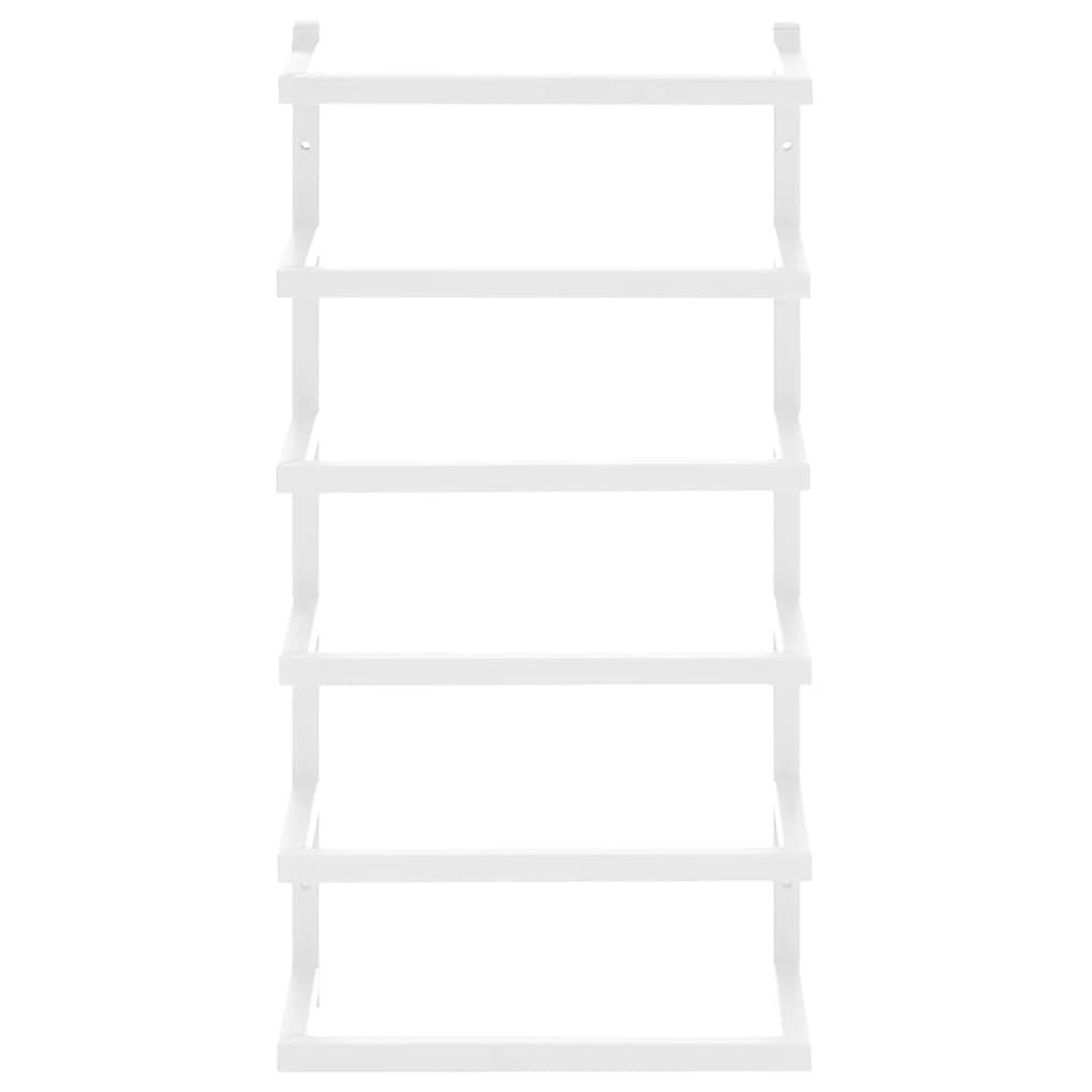 vidaXL Βάση για Πετσέτες Επιτοίχια Λευκή 24 x 12 x 48 εκ. Ατσάλινη