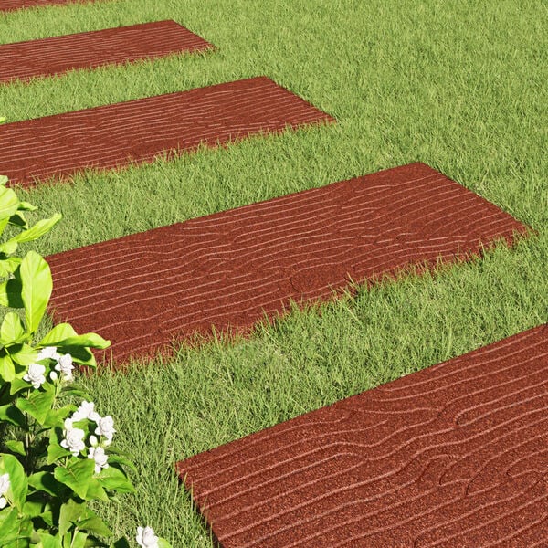 vidaXL &Pi;έ&tau;&rho;&alpha; &beta;ή&mu;&alpha;&tau;&omicron;&sigmaf; 6 pcs &Kappa;ό&kappa;&kappa;&iota;&nu;&omicron; 60,5 x 25 x 2 &epsilon;&kappa; &Lambda;ά&sigma;&tau;&iota;&chi;&omicron;