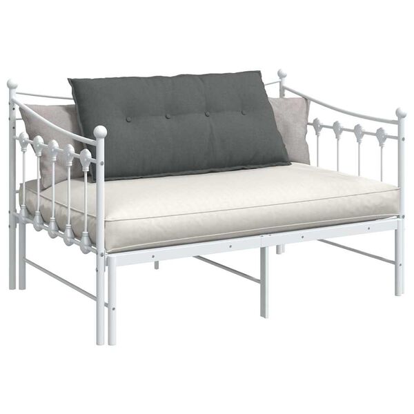 vidaXL Μαξιλάρι Πλάτης Σκούρο Γκρι 100 x 19 x 50 εκ ύφασμα