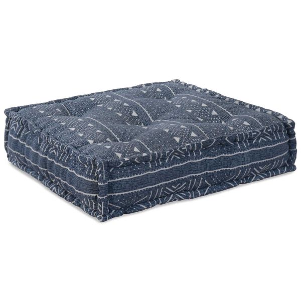 vidaXL Μοδι-γκα κουβερτούρα Indigo 70x70x54 Μάλλινο