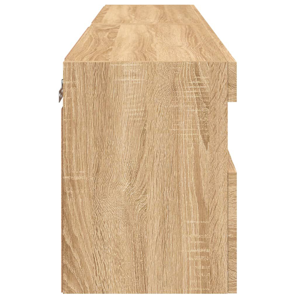 vidaXL Έπιπλα Τοίχου Τηλ. με LED 2 Τεμ. Sonoma Δρυς 60x30x40 εκ.