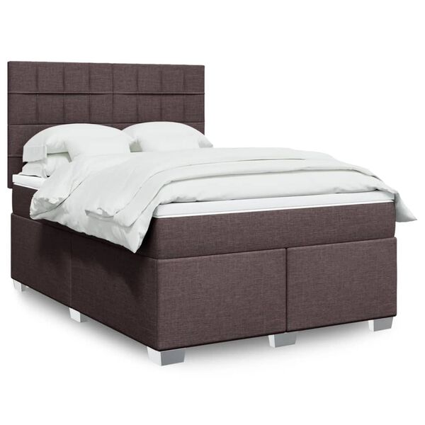 vidaXL &Kappa;&rho;&epsilon;&beta;ά&tau;&iota; Boxspring &mu;&epsilon; &Sigma;&tau;&rho;ώ&mu;&alpha; &Sigma;&kappa;&omicron;ύ&rho;&omicron; &Kappa;&alpha;&phi;έ 160x200 &epsilon;&kappa; &Upsilon;&phi;&alpha;&sigma;&mu;ά&tau;&iota;&nu;&omicron;
