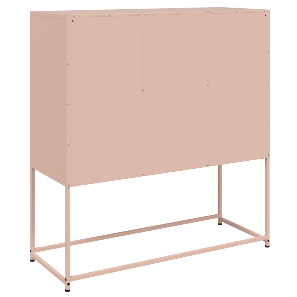 vidaXL Ντουλάπι Ροζ 100,5x39x107 εκ. Ατσάλινο