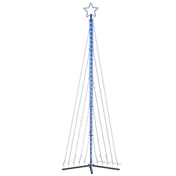 vidaXL Χριστουγεννιάτικο δέντρο LED 495 LED μπλε 300,5 εκ.