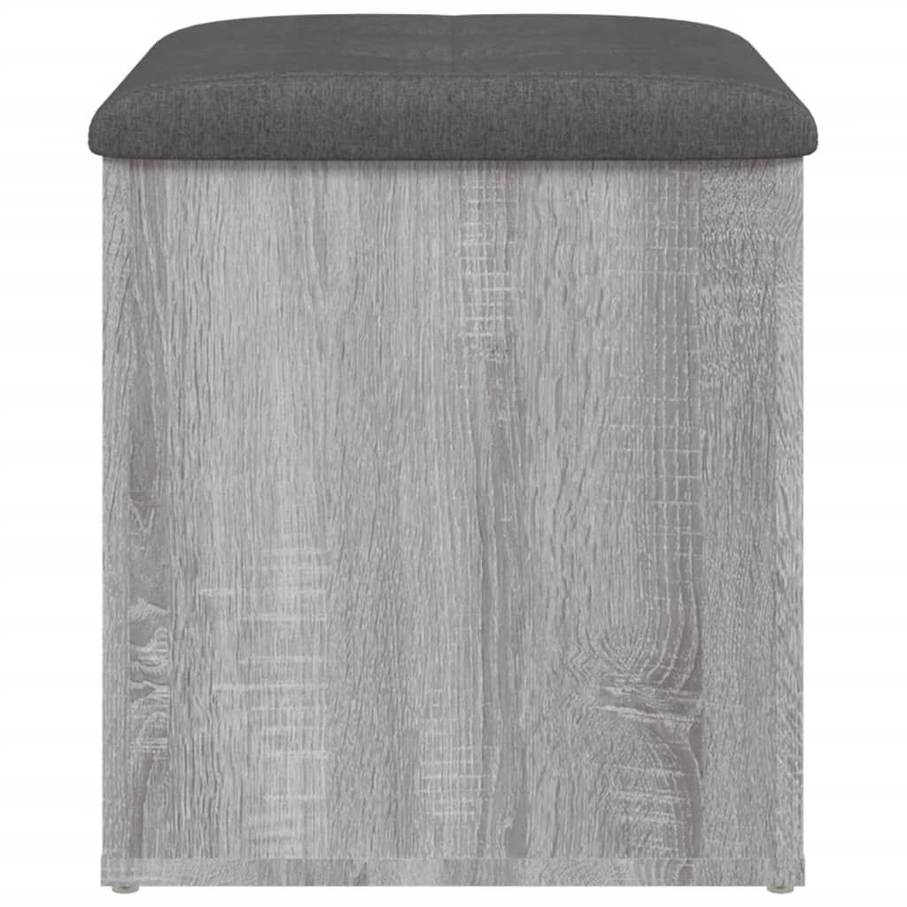 vidaXL Παγκάκι Αποθήκευσης Γκρι Sonoma 42x42x45 εκ. Επεξεργασμένο Ξύλο