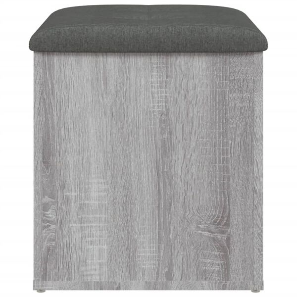 vidaXL Παγκάκι Αποθήκευσης Γκρι Sonoma 42x42x45 εκ. Επεξεργασμένο Ξύλο