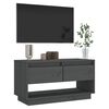 vidaXL Έπιπλο Τηλεόρασης Γκρι 74 x 34 x 40 εκ. από Μασίφ Ξύλο Πεύκου