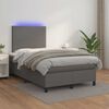 vidaXL &Kappa;&rho;&epsilon;&beta;ά&tau;&iota; Boxspring &mu;&epsilon; &Sigma;&tau;&rho;ώ&mu;&alpha; & LED &Gamma;&kappa;&rho;&iota; 120x190 &epsilon;&kappa;. &Sigma;&upsilon;&nu;&theta;. &Delta;έ&rho;&mu;&alpha;