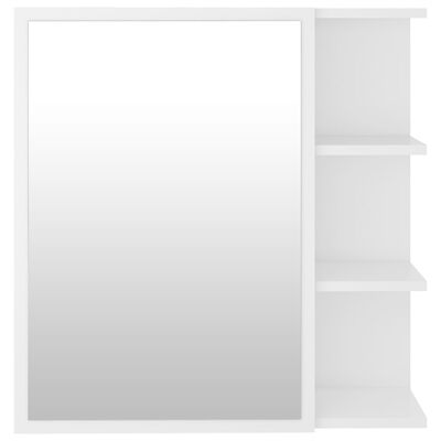 vidaXL Καθρέφτης Μπάνιου Λευκός 62,5 x 20,5 x 64 εκ. Μοριοσανίδα