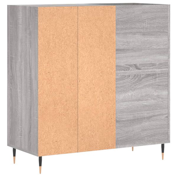 vidaXL Δισκοθήκη Γκρι Sonoma 84,5 x 38 x 89 εκ. από Επεξεργασμένο Ξύλο