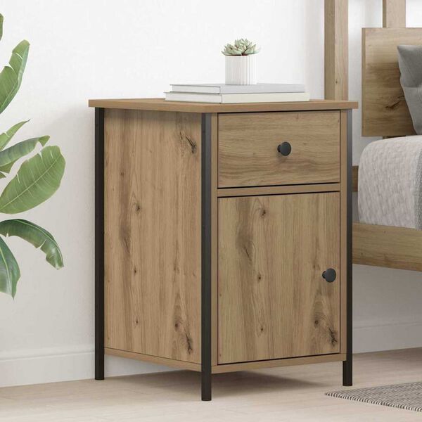 vidaXL Κομοδίνο 2 pcs artisan δρυς 40 x 42 x 60 εκ. Επεξεργασμένο ξύλο
