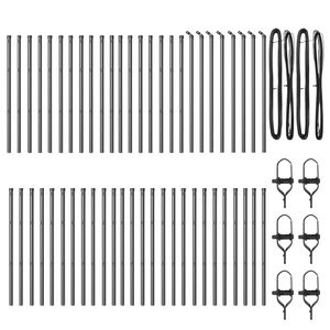 vidaXL &Sigma;&tau;ύ&lambda;&omicron;&sigmaf; &Pi;&epsilon;&rho;&iota;&phi;&rho;ά&xi;&epsilon;&omega;&nu; 52 pcs &Gamma;&kappa;&rho;&iota; 3,2 x 3,2 x 100 &epsilon;&kappa;