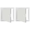vidaXL Πάνελ Πρόσβασης 2 pcs Λευκό 20 x 20 cm Ατσάλι