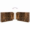 vidaXL Σετ Επίπλων Μπάνιου 5 pcs Καπνιστή δρυς 30 x 35 x 192 εκ.