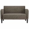 vidaXL Καναπές Loveseat Σκούρο Γκρι 110 εκ. Συνθετικό δέρμα