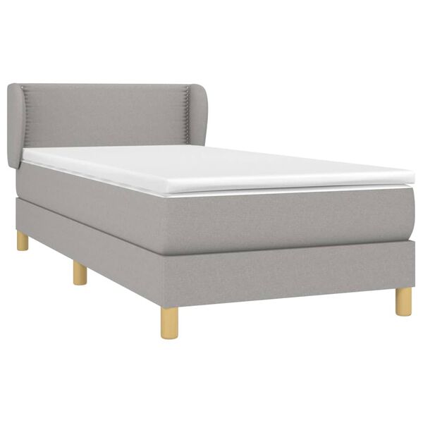 vidaXL &Kappa;&rho;&epsilon;&beta;ά&tau;&iota; Boxspring &mu;&epsilon; &Sigma;&tau;&rho;ώ&mu;&alpha; &Alpha;&nu;&omicron;&iota;&chi;&tau;ό &Gamma;&kappa;&rho;&iota; 90x190 &epsilon;&kappa;. &Upsilon;&phi;&alpha;&sigma;&mu;ά&tau;&iota;&nu;&omicron;