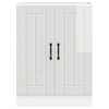 vidaXL Ντουλάπι βάσης νεροχύτη "Lucca" High Gloss White