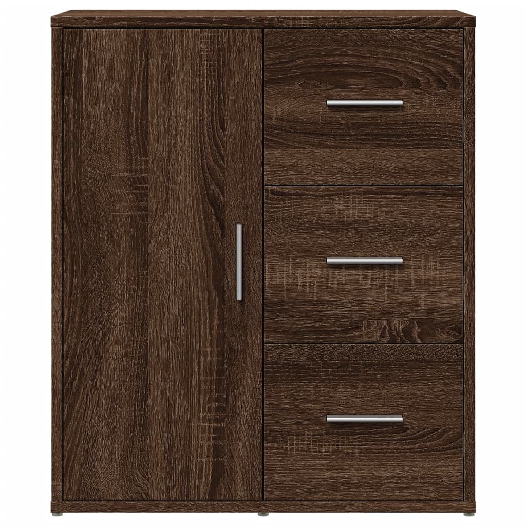 vidaXL Βοηθητικά Ντουλάπια 2 τεμ. Καφέ Δρυς 60x31x70εκ. Επεξεργ. Ξύλο