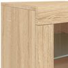 vidaXL Μπουφές με LED Sonoma Δρυς 283 x 37 x 67 εκ.