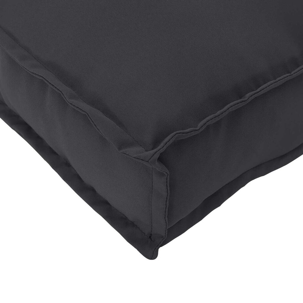 vidaXL Μαξιλάρι Παλέτας για Πάγκο Μαύρο 100x40x8 εκ. Υφασμάτινο