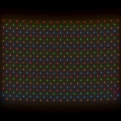 vidaXL Χριστουγεν. Φωτάκια Δίχτυ Πολύχρωμα Εσ./Εξ. Χώρου 4x4μ. 544 LED