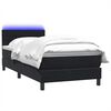 vidaXL &Kappa;&rho;&epsilon;&beta;ά&tau;&iota; Boxspring &mu;&epsilon; &Sigma;&tau;&rho;ώ&mu;&alpha; & LED &Mu;&alpha;ύ&rho;&omicron; 80x220 &epsilon;&kappa;. &Beta;&epsilon;&lambda;&omicron;ύ&delta;&iota;&nu;&omicron;