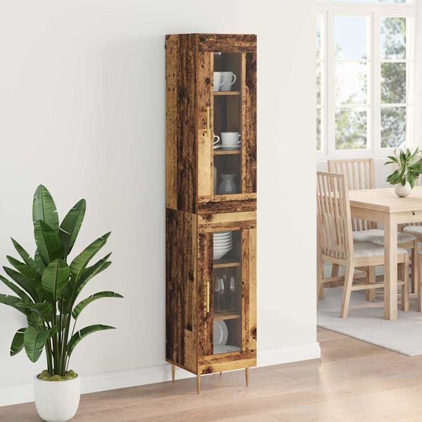 vidaXL Highboard 2 pcs &Pi;&alpha;&lambda;&iota;ό &Xi;ύ&lambda;&omicron; &Gamma;&upsilon;&alpha;&lambda;ί