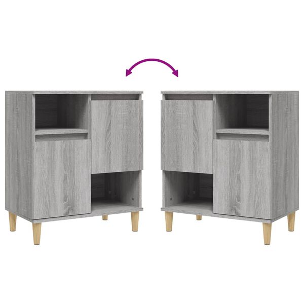 vidaXL Ντουλάπι Γκρι Sonoma 60x35x70 εκ. από Επεξεργασμένο Ξύλο