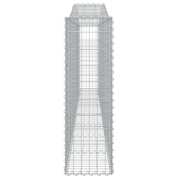 vidaXL Συρματοκιβώτια Τοξωτά 4 τεμ. 400x30x100/120 εκ. Γαλβαν. Ατσάλι