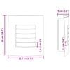 vidaXL Εξωτερικά Φωτιστικά Τοίχου 2 pcs Μαύρο 23.5 x 10.5 x 26 εκ