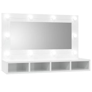vidaXL Έ&pi;&iota;&pi;&lambda;&omicron; &Kappa;&alpha;&theta;&rho;έ&pi;&tau;&eta; &mu;&epsilon; LED &Gamma;&upsilon;&alpha;&lambda;&iota;&sigma;&tau;&epsilon;&rho;ό &Lambda;&epsilon;&upsilon;&kappa;ό 90 x 31,5 x 62 &epsilon;&kappa;.